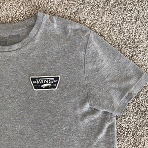gray men’s vans short sleeve tee summer